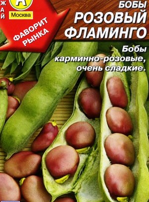 бобы сорт РОЗОВЫЙ ФЛАМИНГО фото