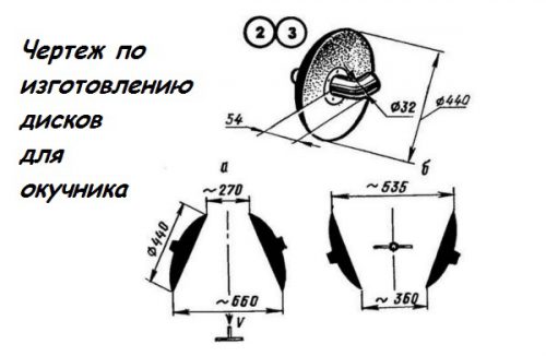 Чертеж окучника