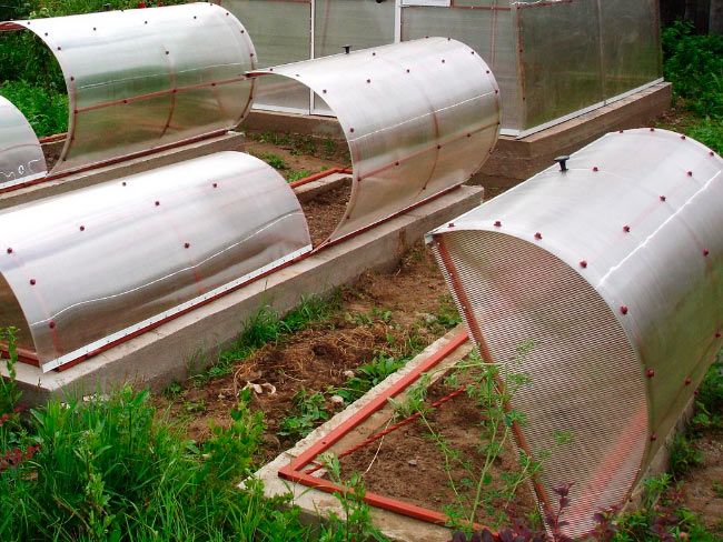 Парники с открывающимся верхом