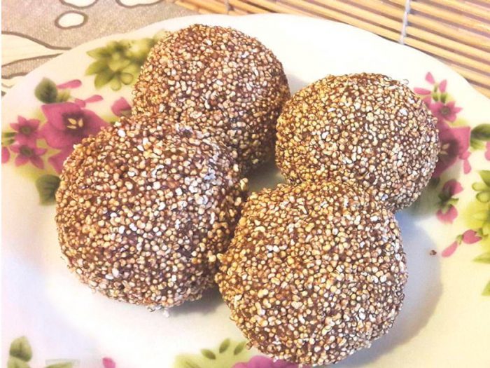 Ореховый десерт с амарантом