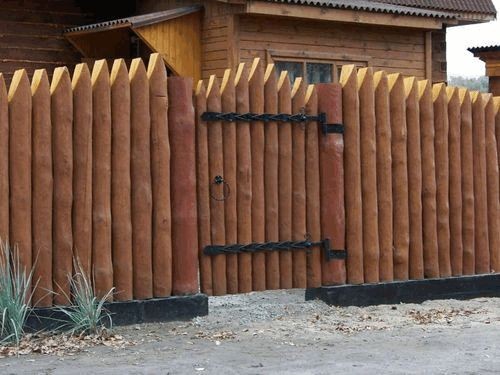 Заборы из горбыля