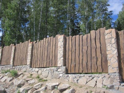 Заборы из горбыля