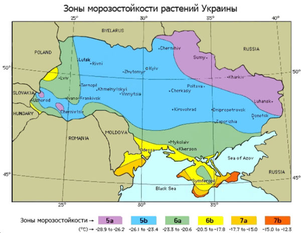 Карта Украины