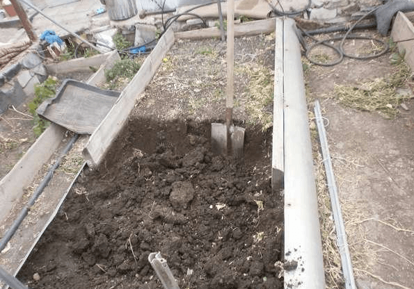 Устройство тёплой грядки