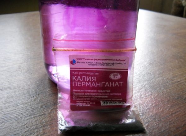 Раствор марганцовки