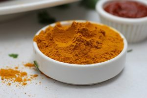 порошок коричнего цвета