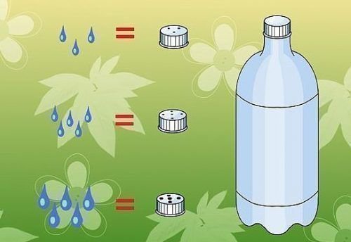 Полив огурцов из бутылки