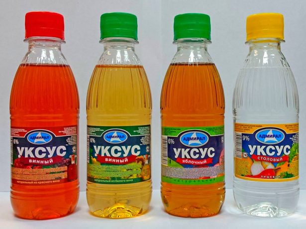 Разные виды уксуса