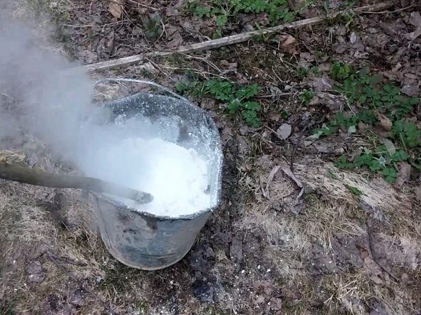 Гашение извести