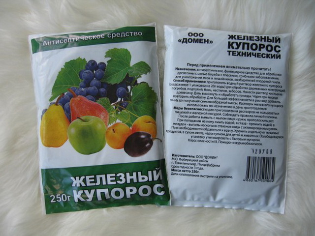 Инструкция по применению железного купороса